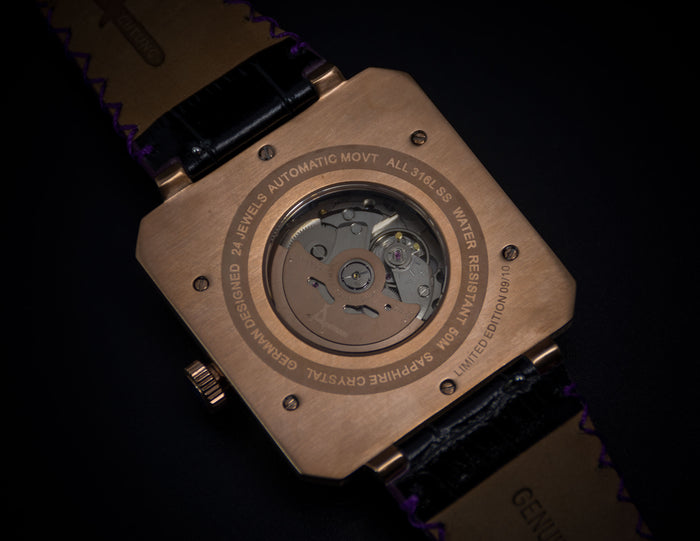 Achtung Classic Pave Rose Gold /  Purple