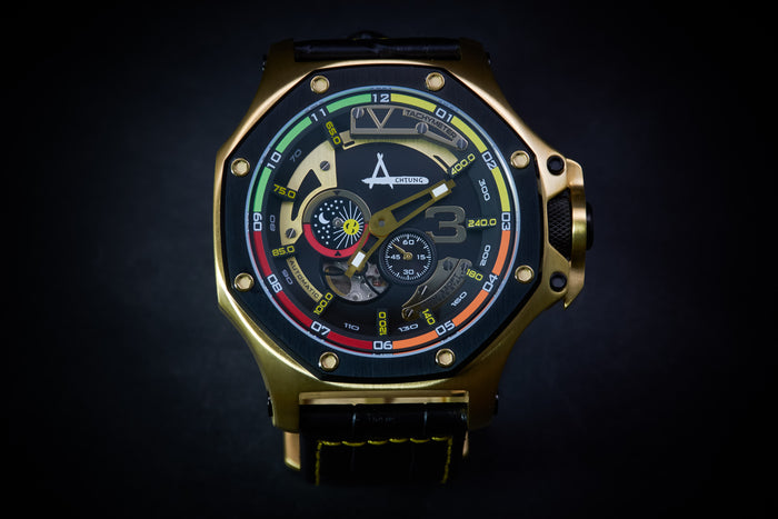 Achtung Turbo3/ Yellow Gold and Black