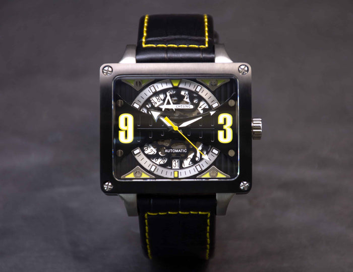 Achtung Timebox Black / Stainless Steel