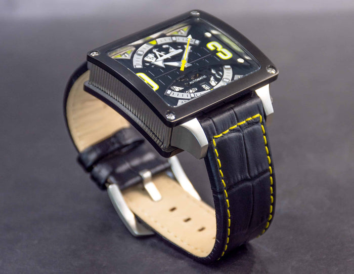 Achtung Timebox Black / Stainless Steel