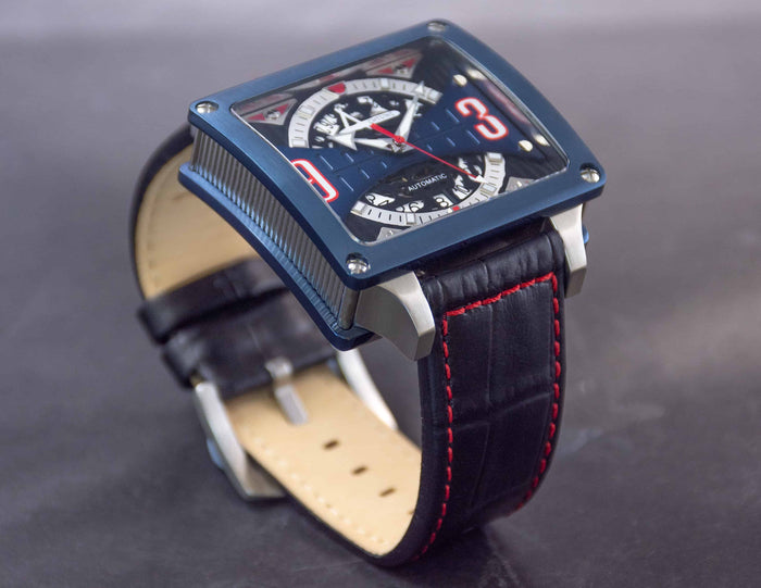Achtung Timebox Blue / Stainless Steel