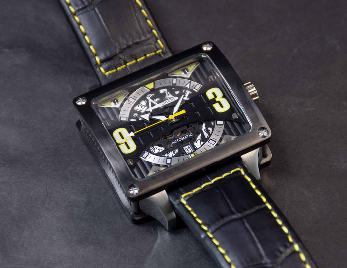 Achtung Timebox Black / Stainless Steel