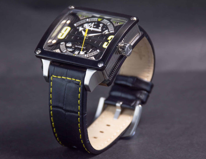 Achtung Timebox Black / Stainless Steel