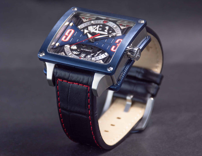 Achtung Timebox Blue / Stainless Steel
