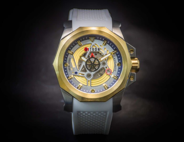 Nitron Circuit Yellow Gold / Stainless Steel