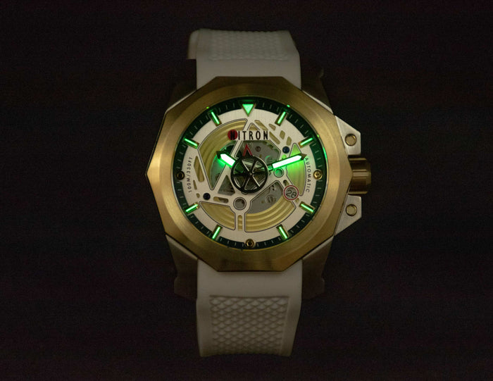 Nitron Circuit Yellow Gold / Stainless Steel