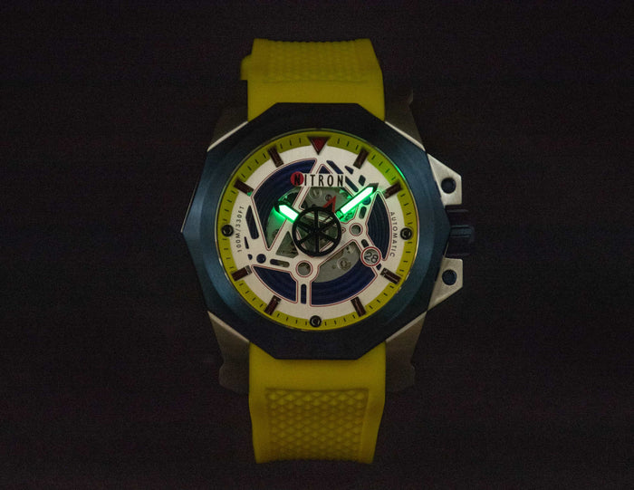 Nitron Circuit Blue IP / Stainless Steel