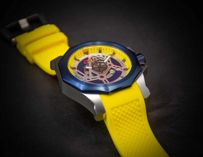 Nitron Circuit Blue IP / Stainless Steel