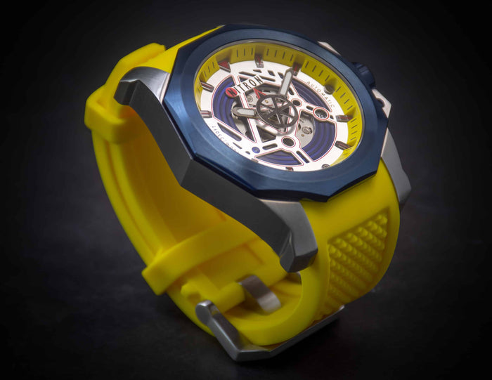 Nitron Circuit Blue IP / Stainless Steel