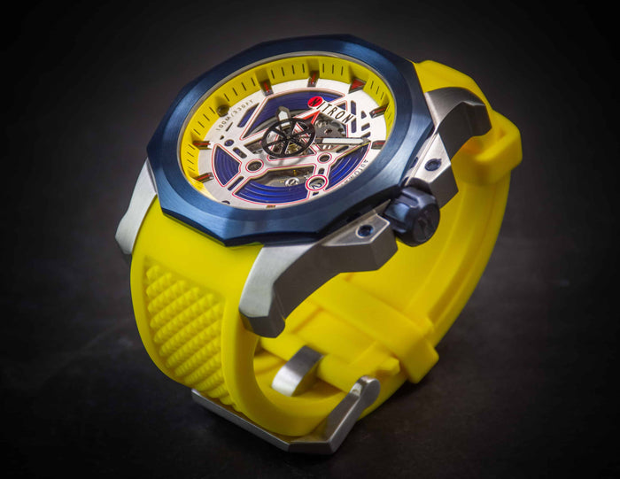 Nitron Circuit Blue IP / Stainless Steel
