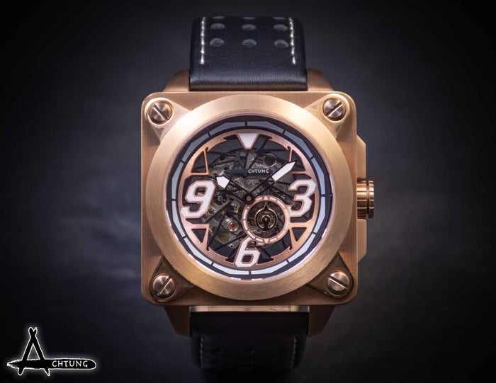 Achtung Skeleton Rose Gold