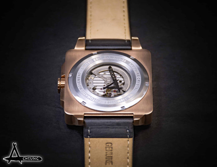 Achtung Skeleton Rose Gold