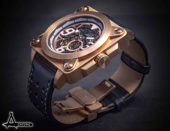 Achtung Skeleton Rose Gold