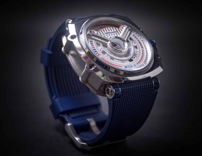 Nsquare Nick II Blue / Stainless Steel