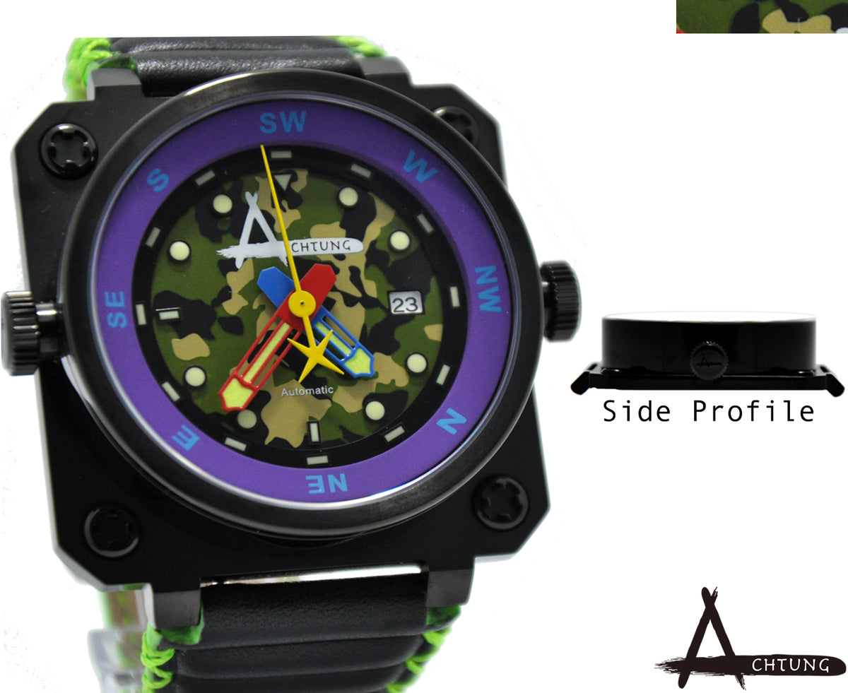 Achtung Camo series/ Black and Purple