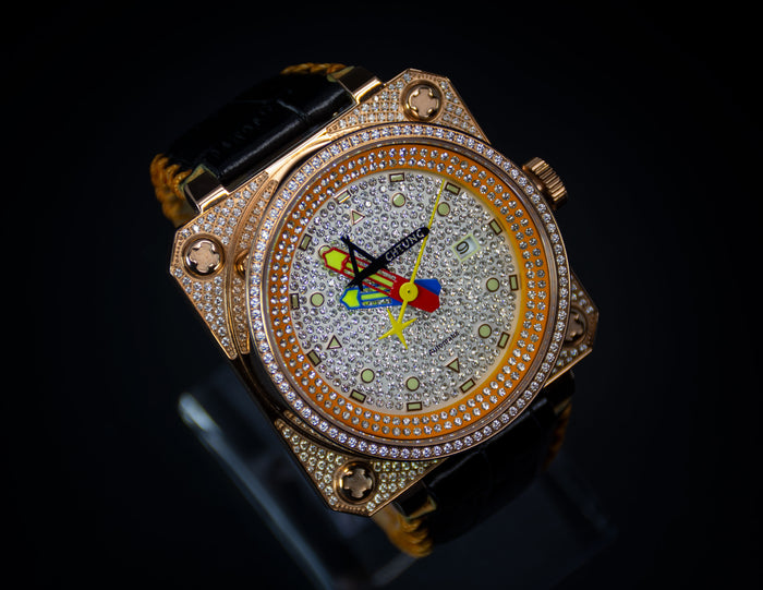 Achtung Classic Pave Rose Gold / Orange