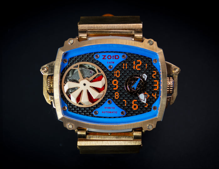 Zoid Dual Face / Blue & Rose Gold