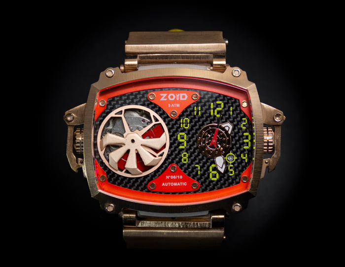 Zoid Dual Face / Red & Rose Gold