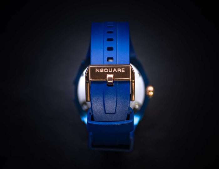 Nsquare Snake Queen 39mm Crystal Blue / Rose Gold