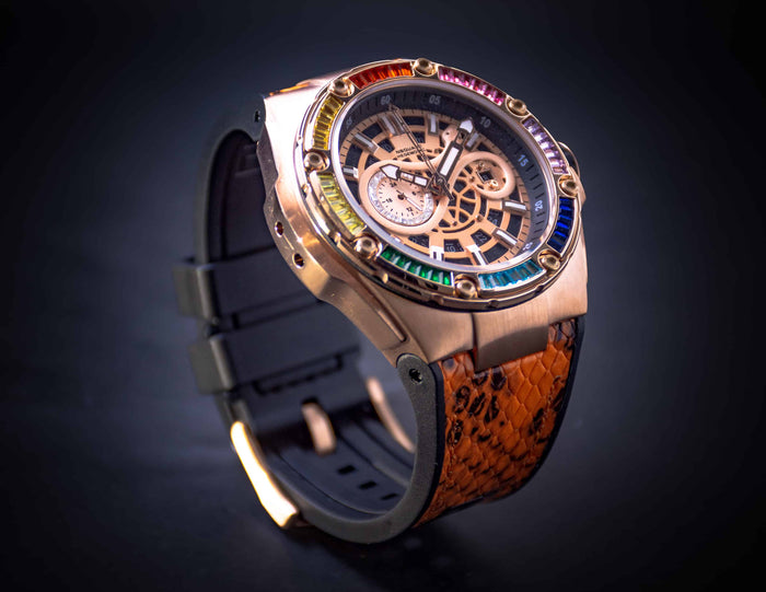 Nsquare Snake Special Edition / Rainbow Crystal Rose Gold