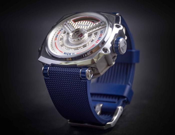 Nsquare Nick II Blue / Stainless Steel